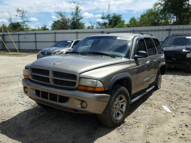 1D4HS38N63F618314 - 2003 DODGE DURANGO SP GRAY photo 2