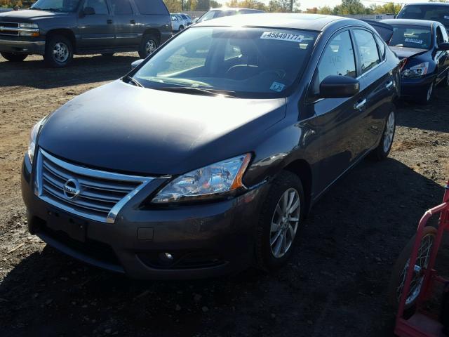 3N1AB7APXFY381781 - 2015 NISSAN SENTRA S GRAY photo 2