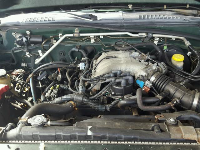 1N6ED27T42C381081 - 2002 NISSAN FRONTIER C GREEN photo 7