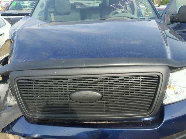 1FTPX14528FA93795 - 2008 FORD F150 BLUE photo 7