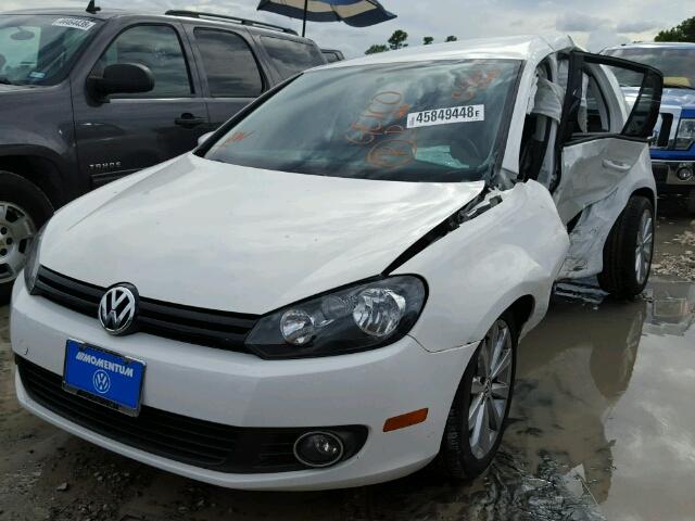 WVWDM7AJ1CW236678 - 2012 VOLKSWAGEN GOLF WHITE photo 2