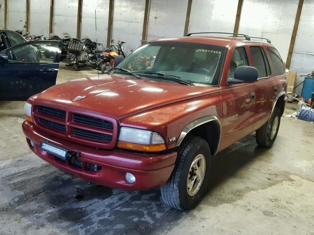 1B4HS28Y0XF506614 - 1999 DODGE DURANGO RED photo 2