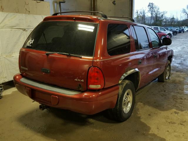 1B4HS28Y0XF506614 - 1999 DODGE DURANGO RED photo 4