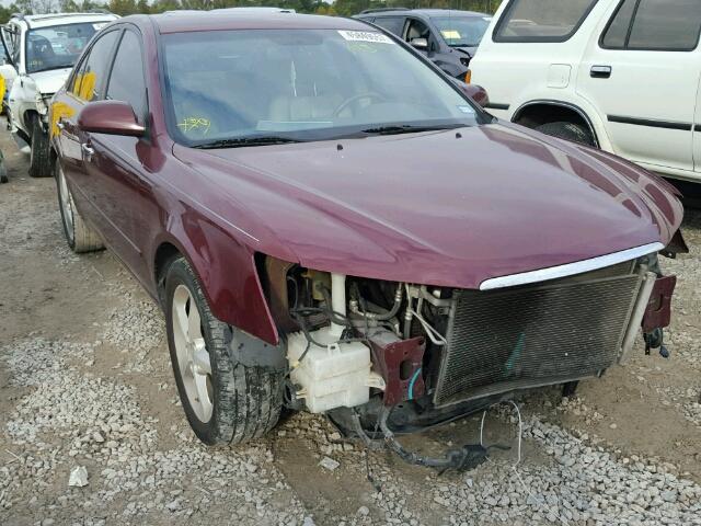 5NPEU46F97H197468 - 2007 HYUNDAI SONATA SE MAROON photo 1