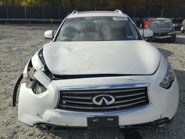 JN8CS1MW4DM175205 - 2013 INFINITI FX37 WHITE photo 7