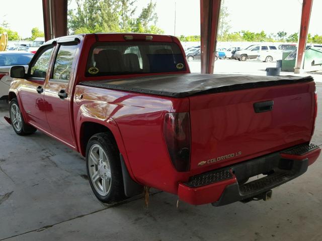 1GCCS136458167628 - 2005 CHEVROLET COLORADO RED photo 3