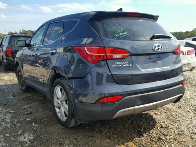 5XYZW3LAXDG080063 - 2013 HYUNDAI SANTA FE S BLUE photo 3