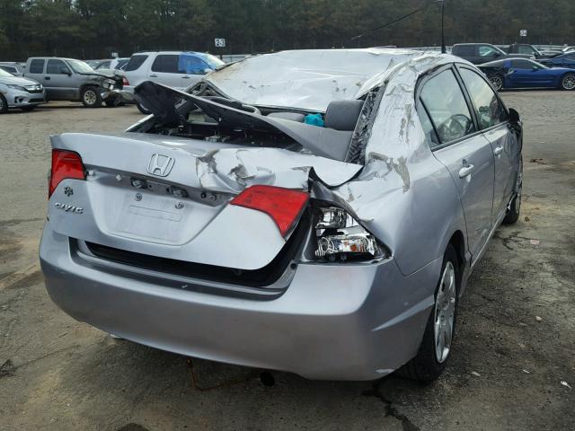 2HGFA1F55BH517259 - 2011 HONDA CIVIC LX SILVER photo 4