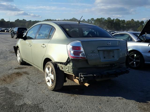 3N1AB61E18L711428 - 2008 NISSAN SENTRA 2.0 GREEN photo 3