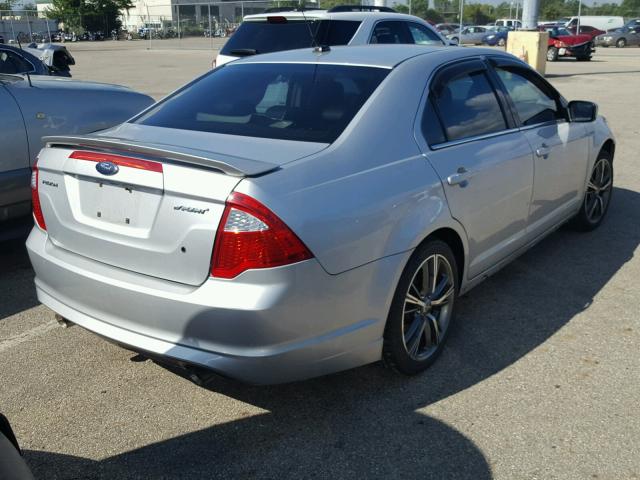 3FAHP0KC7AR199500 - 2010 FORD FUSION SPO SILVER photo 4