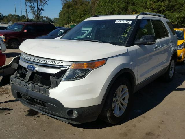 1FM5K7D89DGA86667 - 2013 FORD EXPLORER X WHITE photo 2