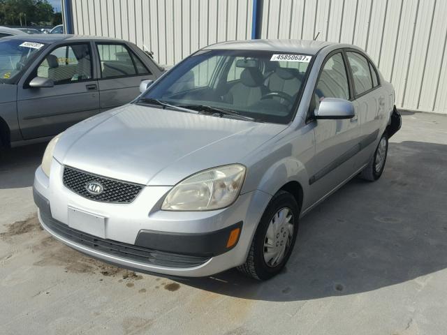 KNADE123976225828 - 2007 KIA RIO BASE SILVER photo 2