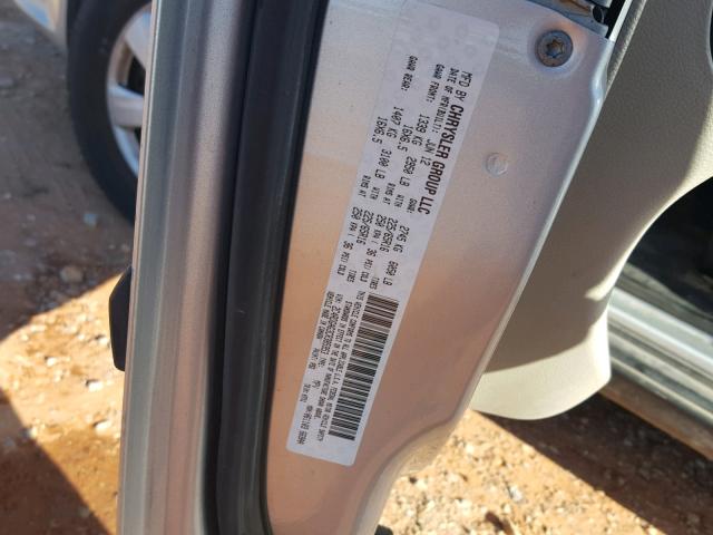 2C4RDGAG3CR385953 - 2012 DODGE RAM VAN SILVER photo 10