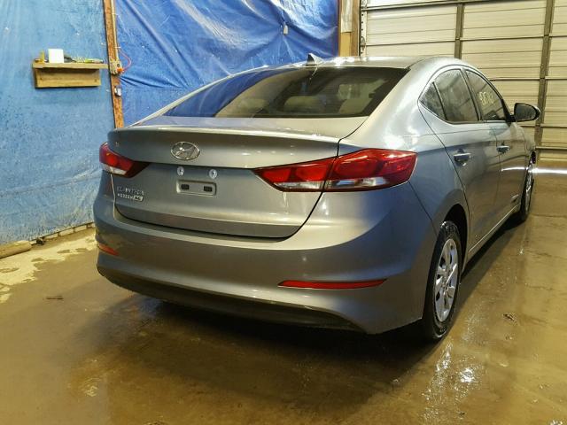 KMHD74LF2HU320361 - 2017 HYUNDAI ELANTRA SE GRAY photo 4