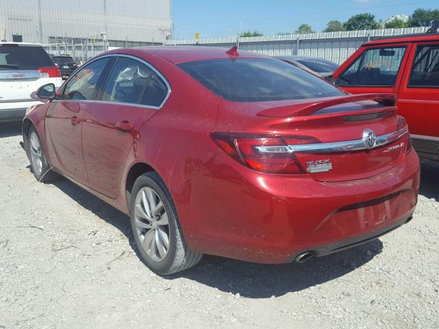 2G4GK5EX8E9237274 - 2014 BUICK REGAL RED photo 3