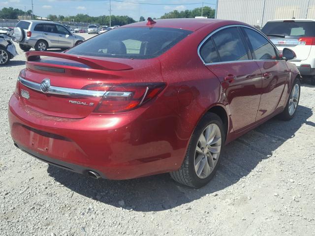 2G4GK5EX8E9237274 - 2014 BUICK REGAL RED photo 4