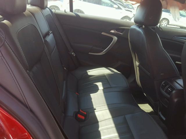 2G4GK5EX8E9237274 - 2014 BUICK REGAL RED photo 6