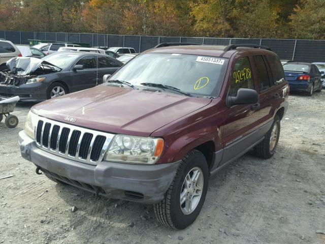 1J4GW48S03C516737 - 2003 JEEP GRAND CHER MAROON photo 2