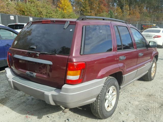 1J4GW48S03C516737 - 2003 JEEP GRAND CHER MAROON photo 4