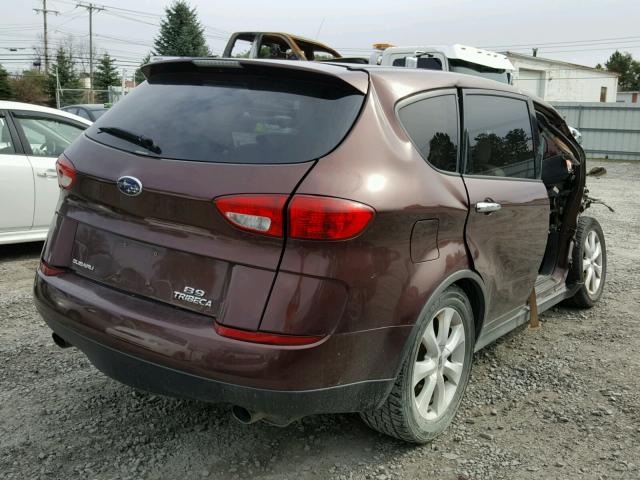 4S4WX86C264400029 - 2006 SUBARU B9 TRIBECA MAROON photo 4