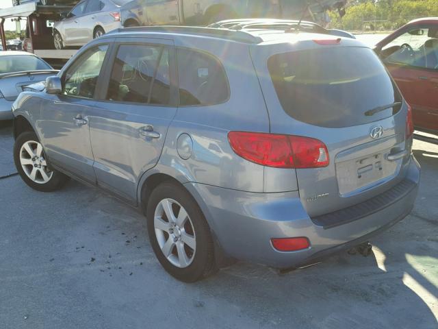 5NMSH13E59H242987 - 2009 HYUNDAI SANTA FE BLUE photo 3