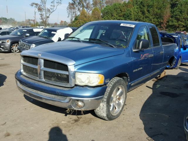 1D7HA18D73J648243 - 2003 DODGE RAM 1500 S BLUE photo 2