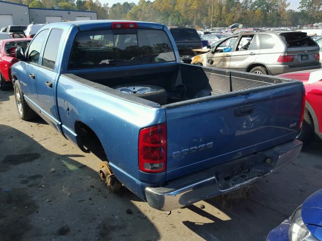 1D7HA18D73J648243 - 2003 DODGE RAM 1500 S BLUE photo 3