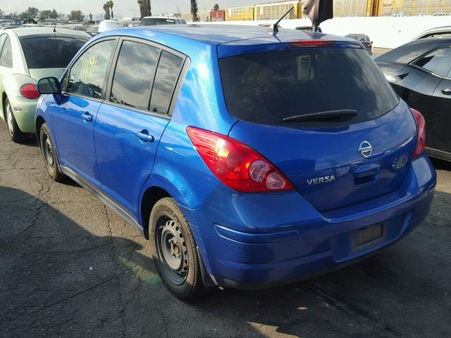 3N1BC13E79L453452 - 2009 NISSAN VERSA S BLUE photo 3