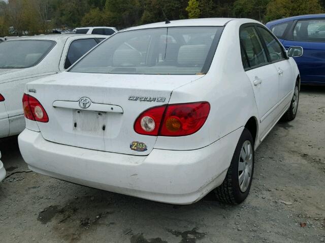 2T1BR32E13C036038 - 2003 TOYOTA COROLLA CE WHITE photo 4