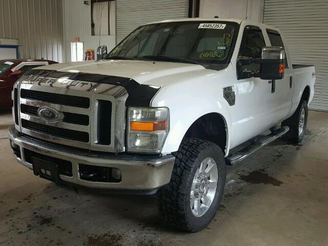 1FTWW31R58EC02886 - 2008 FORD F350 SRW S WHITE photo 2