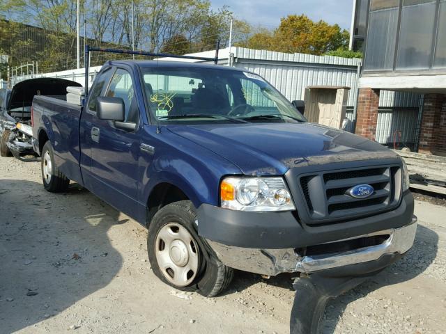 1FTRF12238KD45341 - 2008 FORD F150 BLUE photo 1