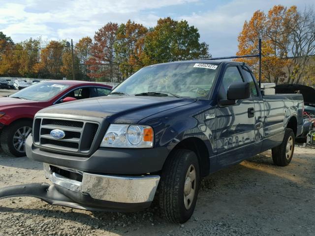 1FTRF12238KD45341 - 2008 FORD F150 BLUE photo 2