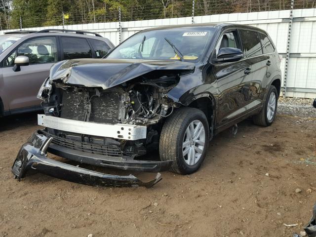 5TDZKRFH8FS116149 - 2015 TOYOTA HIGHLANDER BLACK photo 2