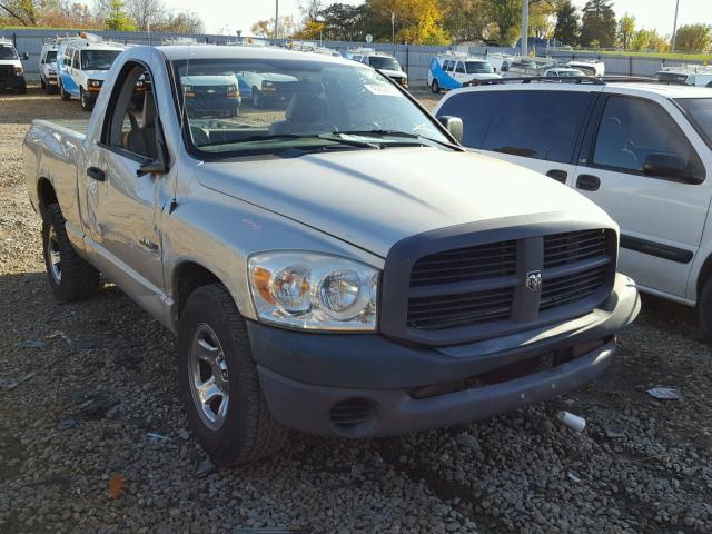 1D7HA16K78J223713 - 2008 DODGE RAM 1500 S GRAY photo 1