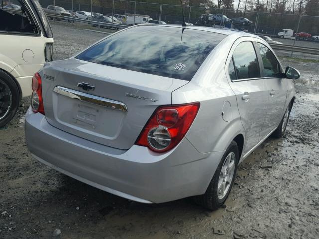 1G1JC5SH2C4169907 - 2012 CHEVROLET SONIC LT SILVER photo 4