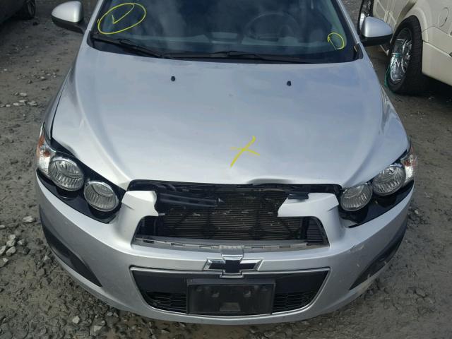 1G1JC5SH2C4169907 - 2012 CHEVROLET SONIC LT SILVER photo 7