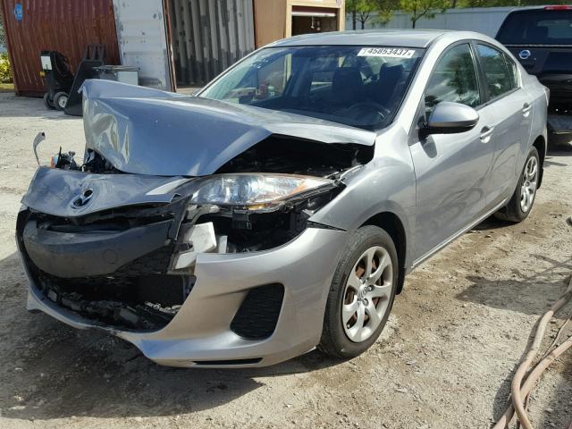 JM1BL1U7XD1796222 - 2013 MAZDA 3 I SILVER photo 2