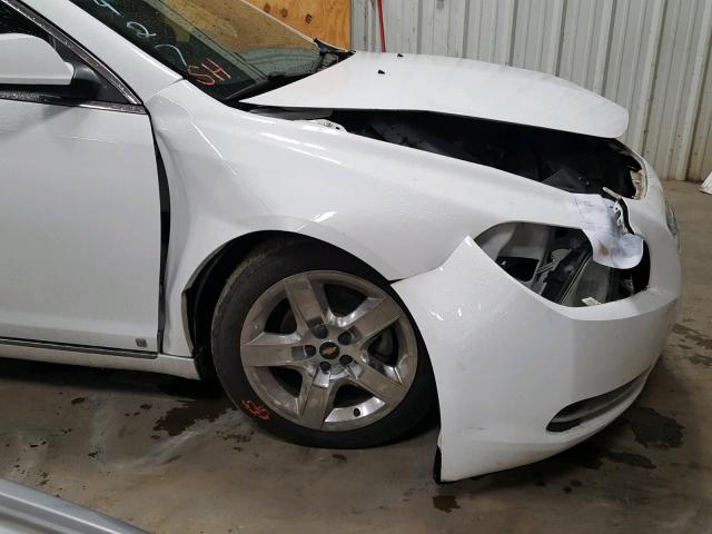 1G1ZH57N794220863 - 2009 CHEVROLET MALIBU 1LT WHITE photo 9