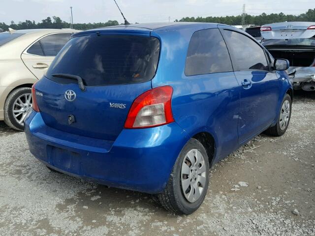 JTDJT923585216898 - 2008 TOYOTA YARIS BLUE photo 4