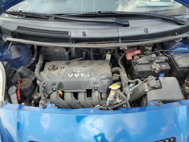 JTDJT923585216898 - 2008 TOYOTA YARIS BLUE photo 7