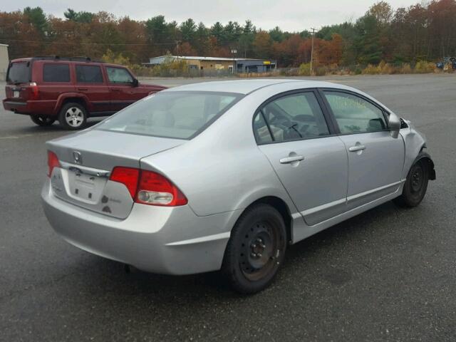 2HGFA16569H354227 - 2009 HONDA CIVIC LX SILVER photo 4