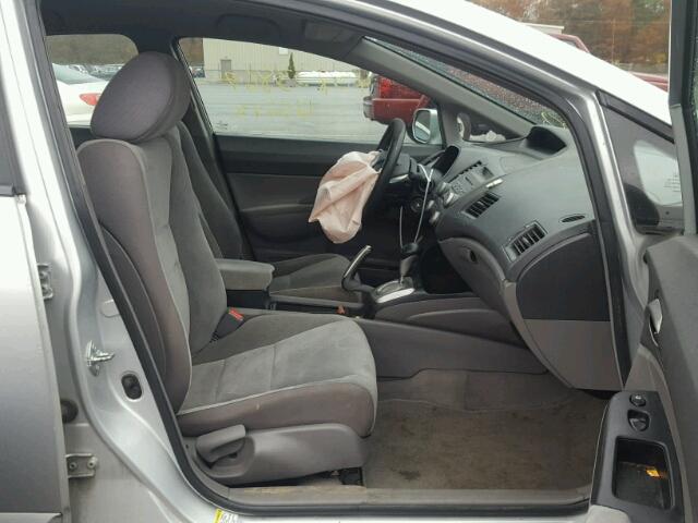 2HGFA16569H354227 - 2009 HONDA CIVIC LX SILVER photo 5