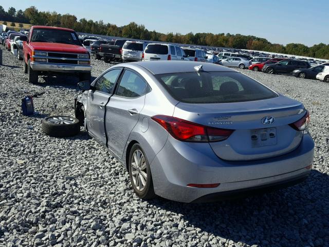 5NPDH4AE3GH770587 - 2016 HYUNDAI ELANTRA SE GRAY photo 3