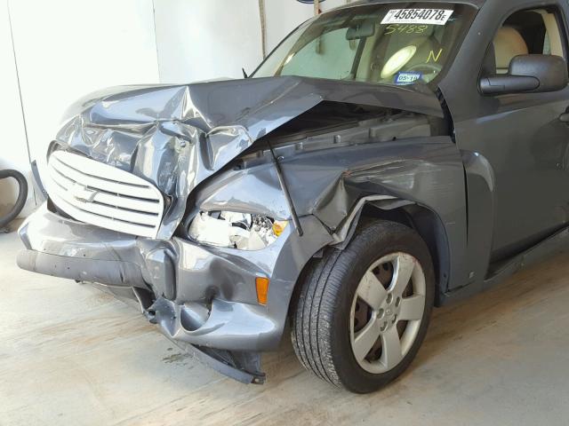 3GNCA13B89S605488 - 2009 CHEVROLET HHR LS ნაცრისფერი ფოტო 9
