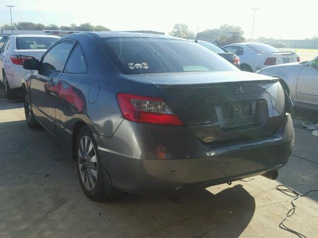 2HGFG11869H528992 - 2009 HONDA CIVIC EX CHARCOAL photo 3