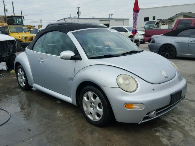 3VWCK21Y63M304083 - 2003 VOLKSWAGEN NEW BEETLE SILVER photo 1