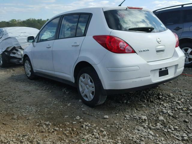 3N1BC1CPXBL424986 - 2011 NISSAN VERSA S WHITE photo 3