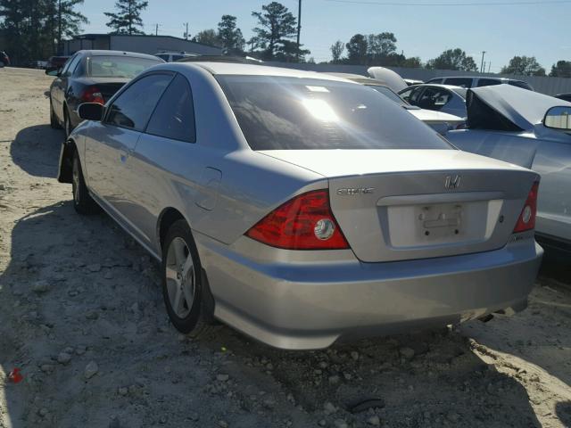 1HGEM229X5L046380 - 2005 HONDA CIVIC EX SILVER photo 3