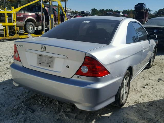 1HGEM229X5L046380 - 2005 HONDA CIVIC EX SILVER photo 4