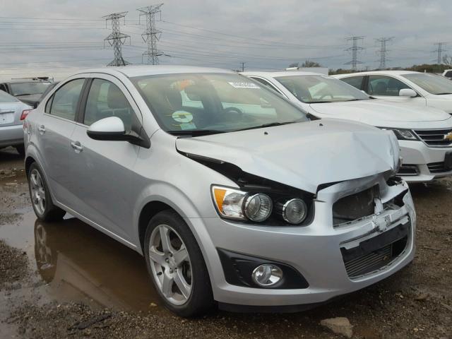 1G1JE5SB5E4203802 - 2014 CHEVROLET SONIC LTZ SILVER photo 1